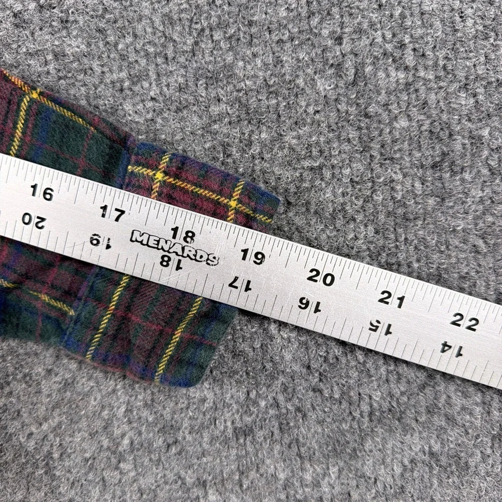 Polo Ralph Lauren Flannel Button Down Shirt Kids Size‎ 5 Green Burgundy Plaid